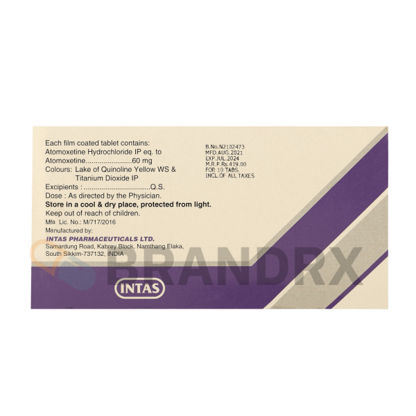 Axepta 60 mg Intas Pharmaceuticals - Imagen 2