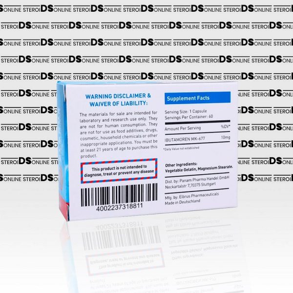 MK 677 (Ibutamoren) 10 mg Elbrus Pharmaceuticals - Imagen 2