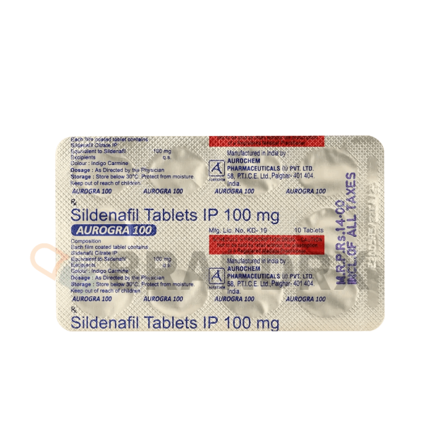 Aurogra 100 mg Aurochem Pharmaceuticals - Imagen 2