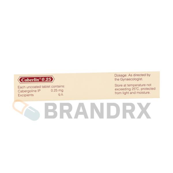 Caberlin 0.25 mg Sun Pharmaceuticals Industries - Imagen 2