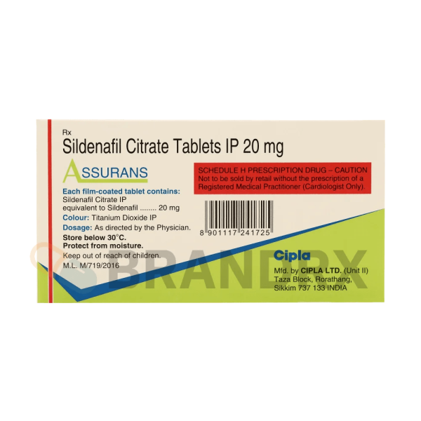 Assurans 20 mg Cipla - Imagen 4