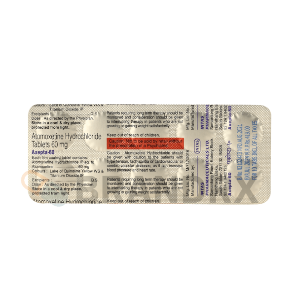 Axepta 60 mg Intas Pharmaceuticals - Imagen 4