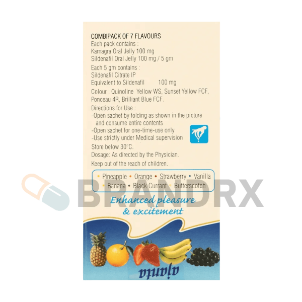 Kamagra Oral Jelly Flavoured 100 mg Ajanta Pharma - Imagen 2