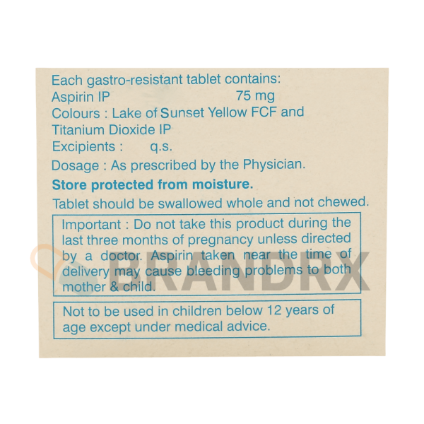 Ecosprin 75 mg USV Private Ltd. - Imagen 2