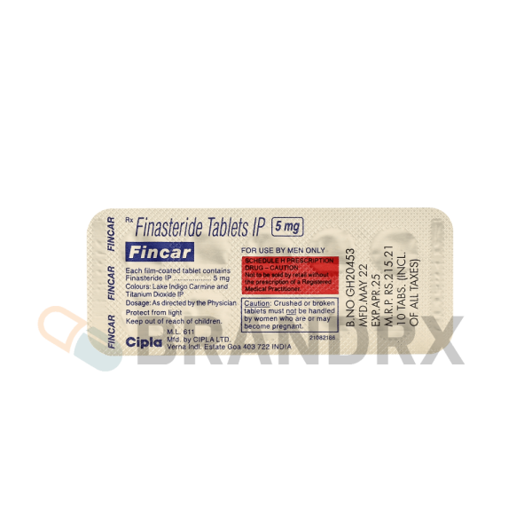 Fincar 5 mg Cipla - Imagen 3