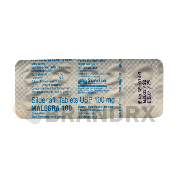 Malegra 100 mg Sunrise - Imagen 3