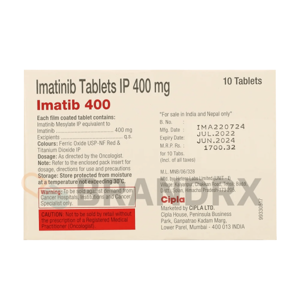 Imatib 400 mg Cipla - Imagen 3