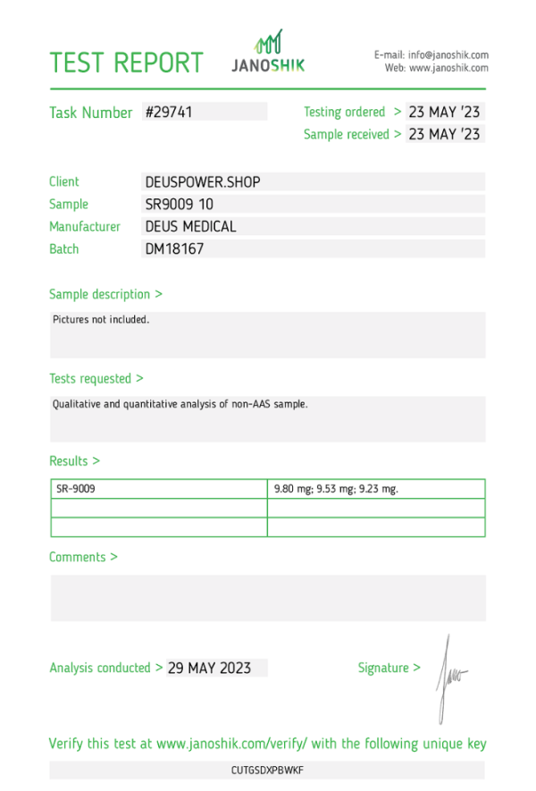 STENABOLIC (SR9009) SARM IN TABLETS Deus Medical - Imagen 3