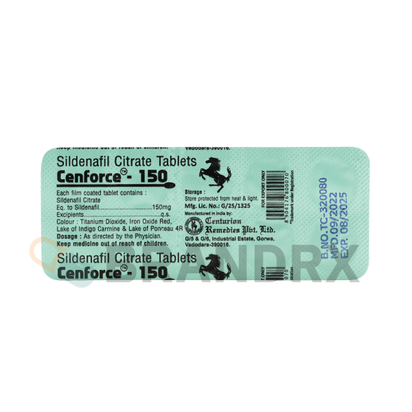 Cenforce 150 mg Centurion Laboratories - Imagen 4