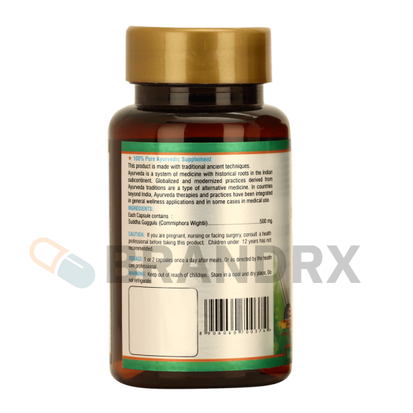 Shuddha Guggulu 500 mg Ayurleaf Inc. - Imagen 3