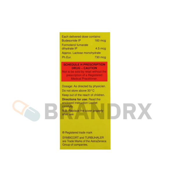 Symbicort Turbuhaler 60 MD 160/4.5 mcg AstraZeneca - Imagen 4